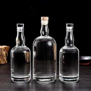 Bouteille en verre vide de haute qualité de 500 ml, 750 ml, 1 L, transparente, <span class=keywords><strong>pour</strong></span> saké, vodka, whisky, brandy, <span class=keywords><strong>cidre</strong></span>, liqueur, vin, avec <span class=keywords><strong>bouchon</strong></span> - Product Image 4