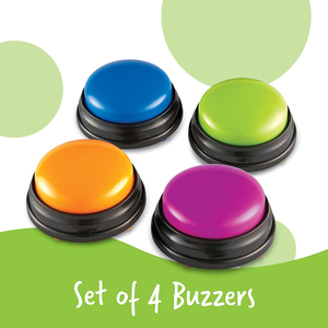 Answer <strong>Buzzers</strong> Set of 4 Assorted Colored <strong>Buzzers</strong> <strong>Game</strong> Show <strong>Buzzers</strong> - Product Image 4