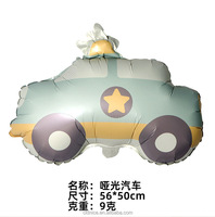 Ballons décoratifs en aluminium pour fête d'anniversaire, Halloween, remise de diplôme, avec motifs voiture, avion, arc-en-ciel, ours, parachute, dessin animé, jouet
