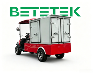 Carrito de Golf Eléctrico de 2 Plazas con Caja de Carga Cerrada, Buggy de Golf Resistente para Entregas en Carreteras No Públicas - Product Image 4