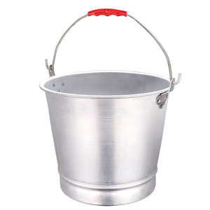Aluminum Round Bucket 10L Commercial Use With Lid For Soup And Braised Meat - Product Image 1