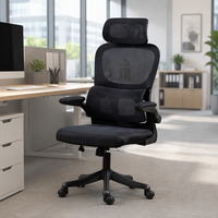 Chaises de bureau ergonomiques en maille à dossier haut, pivotantes et réglables, avec soutien lombaire, conception personnalisée OEM