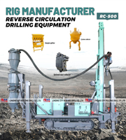 Foreuse RC avec générateur DTH marteau supporté perceuse RC500 système de circulation inverse plate-forme de forage multi-terrain