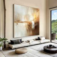 Peinture à l'huile purement peinte à la main sur toile, style abstrait moderne, décorative pour salon/salle à manger, fond de canapé, hôtel de luxe, plastique
