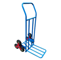 Carro de rodillos de empuje manual plegable de acero personalizable, camión de saco de almacén para herramientas, compras y uso industrial
