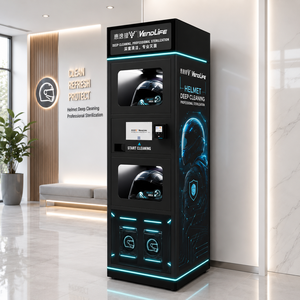 Distributeur automatique de nettoyage de casques en libre-service avec sécheuse et paiement par carte QR pour les magasins de vélos et de motos - Product Image 6