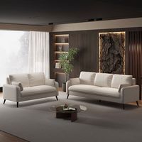 Canapé de bureau EKL en cuir véritable, combinaison de meubles avec revêtement, directement de l'usine