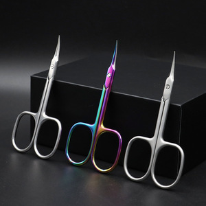 Stainless Steel Curved <b>Cuticle</b> <b>Scissors</b> Sharp manicure nippers precision trimmer for fingernail and toe care - Product Image 6