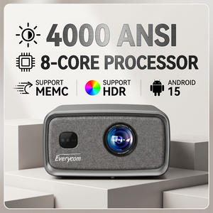 Projecteur vidéo 4K 4000 ANSI 350'' Cubelite Ultra Android 15 Projecteur LCD 4K Projecteur Home Cinéma Projecteur vidéo 4K - Product Image 1