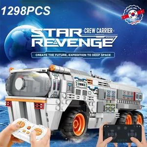 Reobrix 99004, Transportador Espacial de la Serie Aviación, Modelo de Coche a Control Remoto, Bloques de Construcción para Niños, Juguetes DIY, Sets de Bloques de Construcción - Product Image 1