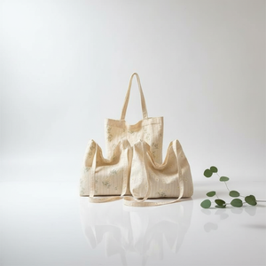 <span class=keywords><strong>Sac</strong></span> fourre-tout personnalisable pour <span class=keywords><strong>femme</strong></span> – Nouveau design tendance, durable, en toile à ouverture facile, idéal pour les courses estivales - Product Image 1