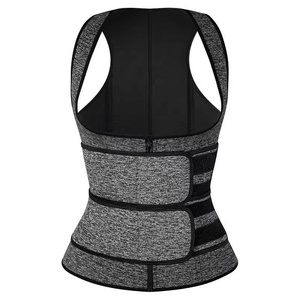 Gilet thermique gainant en Spandex <span class=keywords><strong>pour</strong></span> femme Riello avec double soutien lombaire, protection dorsale et soutien abdominal <span class=keywords><strong>pour</strong></span> la course et le cyclisme - Product Image 1