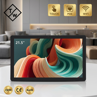 Pantalla Táctil Interactiva Inteligente para Kiosco, Reproductor Multimedia Publicitario, Montaje en Pared, Multitáctil, 21.5 Pulgadas, Android 14