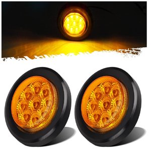 Offre Spéciale 5 pièces ensemble 2 "9 tracteur <span class=keywords><strong>remorque</strong></span> lumière LED <span class=keywords><strong>anneau</strong></span> en <span class=keywords><strong>caoutchouc</strong></span> lumière ronde avec prise <span class=keywords><strong>remorque</strong></span> côté marqueur lampe - Product Image 4