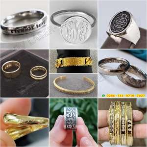 Machine à laser à fibre 60W avec axe rotatif pour les bagues, machine à laser JPT Raycus pour <span class=keywords><strong>découper</strong></span> des noms sur des colliers personnalisés - Product Image 6