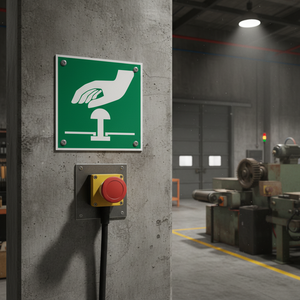 Arresto di emergenza alluminio 250x250mm - Product Image 3