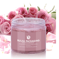 Bocaux en plastique de qualité alimentaire emballage cosmétique 2oz 3oz 4oz 5oz 8oz 400ml 500ml pot PET noir transparent avec bouchon à vis en plastique aluminium