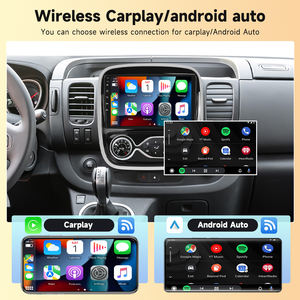Hikity Qualcomm 8 Core 9 ''Audio de <span class=keywords><strong>voiture</strong></span> pour <span class=keywords><strong>Renault</strong></span> TRAFIC/Nissan NV300 2015 4 + 64 <span class=keywords><strong>sans</strong></span> fil Carplay Android Auto WiFi 4G ventilateur de refroidissement - Product Image 2