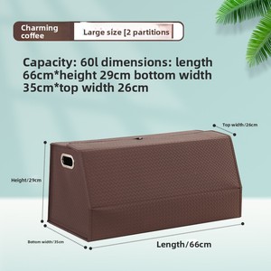 Boîte de rangement multifonctionnelle pliable pour coffre de voiture et intérieur de véhicule avec organisateur pour voitures - Product Image 2
