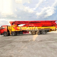 Camion 2021 ans SANY 68m monté avec châssis Volvo 5 essieux Construction de machines à ciment Camion pompe à béton hydraulique utilisé