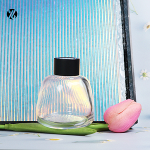 Yeni lüks yuvarlak omuz cam difüzör şişeleri 100ml 200ml vidalı kapak boş koku yağı difüzörü Diy Reed difüzör için Sticks - Product Image 4