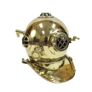 หมวกนิรภัยสำหรับดำน้ำและนักดำน้ำ,หมวกนิรภัยการเดินเรือพร้อมทองเหลืองขัดเงาอุปกรณ์ตกแต่งสำเร็จรูป - Product Image 1