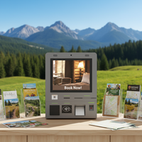 Kiosque de paiement automatique multi-touch HUWAPO de 21,5 pouces pour affichage numérique en intérieur, avec SDK, montage mural, commande en libre-service
