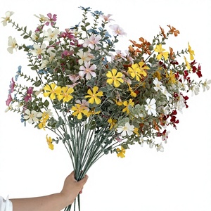 Nuovi Fiori Artificiali in Seta, Piccoli Fiori Selvatici Modello MJ, Decorazione Morbida per Sale Matrimoni, Base Guida per Composizioni Floreali - Product Image 1