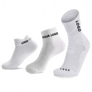 Chaussettes de sport pour hommes, personnalisées avec logo, blanches et noires, colorées, tendance, vente en gros pour fabricants, grande quantité, 2025 - Product Image 2