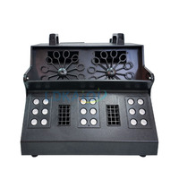 Machine à bulles de fumée LED RGB électrique 1200W avec télécommande DMX pour DJ, fête d'Halloween, mariage