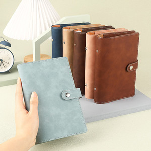 Custom Logo PU Leather Hardcover Cash Money Saving <strong>Book</strong> Loose Leaf Refillable A6 Budget Planner Organizer Wallet Ring Binder - Product Image 5