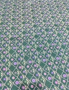 Tela Tejida de Seda Cruda de Poliéster, Elegante, Ligera, Transpirable, de Secado Rápido, con Patrón Floral Geométrico Abstracto, Suave, para el Hogar - Product Image 6