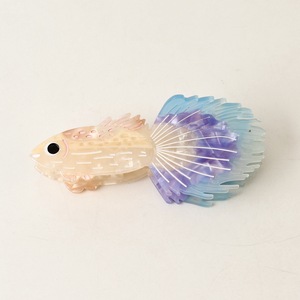 Pinza de Pelo de Acetato con Diseño de Pez Dorado, Ecológica y Personalizada, Estilo Marino, Tamaño Grande, para Niñas, Estilo Europeo-Americano - Product Image 5