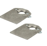 Vente chaude 1/4 Kit de fixations tournantes Kit de ressorts Dzus en acier Tour rapide Plaque arrière Dzus 1 3/8 Plaque de montage de fixation