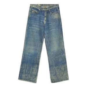 กางเกงยีนส์ขากว้างทรงตรงสลิมฟิตกางเกงสตรีทสุดเก๋ - Product Image 2