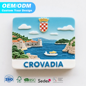 Aimants de réfrigérateur en résine 3D personnalisables forte attraction magnétique impression UV maison moderne <span class=keywords><strong>croatie</strong></span> <span class=keywords><strong>artisanat</strong></span> souvenir touristique - Product Image 2