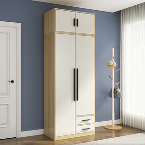 <span class=keywords><strong>Armoire</strong></span> de rangement de style moderne simple, réglable, multi-niveaux, meubles de chambre à coucher, économiques, assemblés, panneaux en bois - Product Image 2