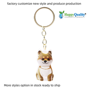 Evcil Hayvan Tüyü Saklama Kutusu Şirin Şeffaf Köpek Kedi Tüyü Saklama Kutusu Yaratıcı 3D Yavru Köpek Kedi Şeklinde Akrilik Anahtarlık Toptan - Product Image 5