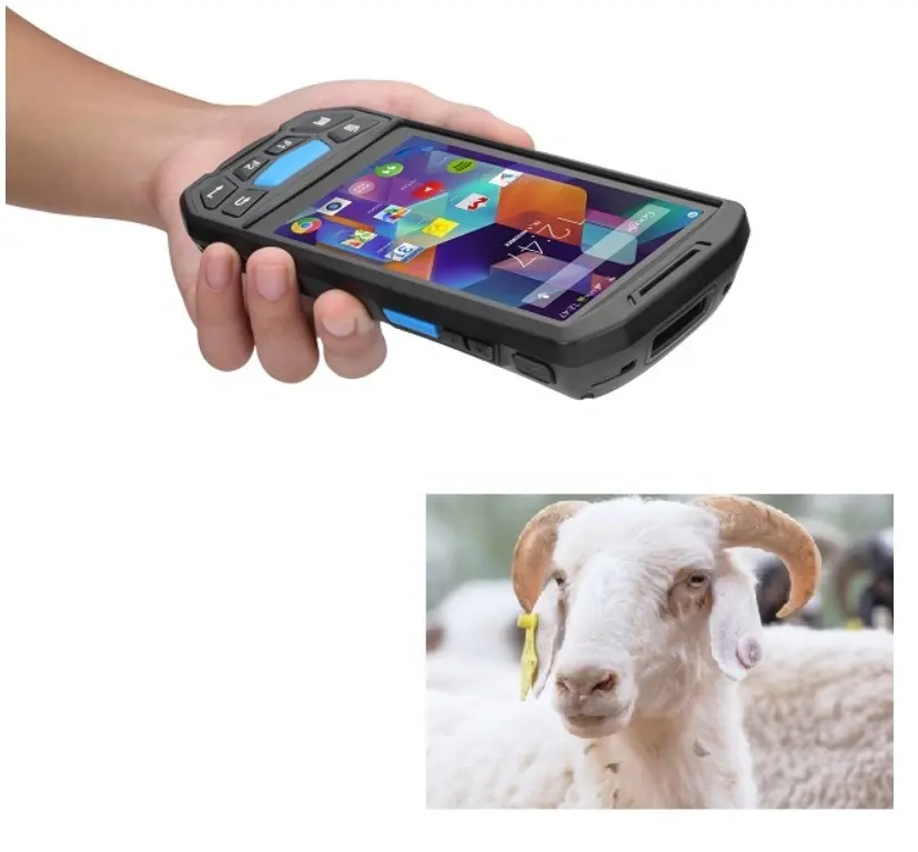 PDA Factory Android 9 os Handheld Data Collector Lettore Lector RFID 134.2 KHZ RFID Animal Integrated Reader