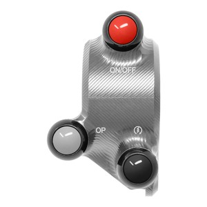 Couvercle de commande d'accélérateur avec interrupteur de guidon intégré pour Ducati Hypermotard 939 (Titane) - Product Image 1