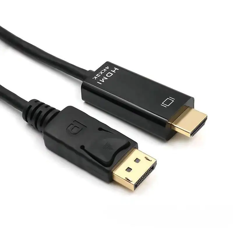 4K Displayport כדי HDMI 1.8M DP כדי HDMI מתאם כבל זכר לזכר עבור מחשב נייד מחשב תצוגת יציאת כדי 1080P HDMI כבל
