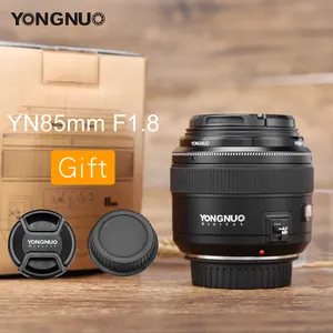 YONGNUO Lensa Kamera YN85mm F1.8, Lensa Kamera Fokus Tetap Lensa Tele Medium Standar AF 85Mm AF/MF untuk Canon EF Mount EOS 85Mm F1.8