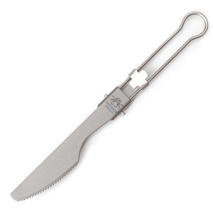 Outdoor campeggio cucina stoviglie titanio cucchiaio forchetta coltello <span class=keywords><strong>Set</strong></span> con borsa per il trasporto - Product Image 5