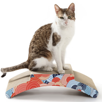 Griffoir pour chat double face en carton ondulé, lit de repos pour chat