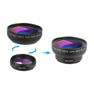 Loupe de téléphone 3 en 1 Objectif universel Fish Eye + Objectif grand angle + Kit d'objectif de caméra à pince <span class=keywords><strong>macro</strong></span> pour Smartphone - Product Image 4