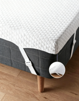 Surmatelas en mousse à mémoire de forme portable et doux pour la peau avec housse lavable pour lit adulte, chambre et maison