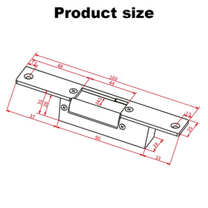 <span class=keywords><strong>Serrure</strong></span> électrique à électrovanne DC 12V NO ou NC pour porte d'entrée résidentielle - Product Image 5
