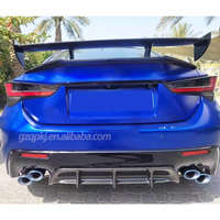 Kit de carrocería para Lexus RCF, labio delantero de fibra de carbono, parachoques delantero, alerón, faldas laterales, difusor trasero