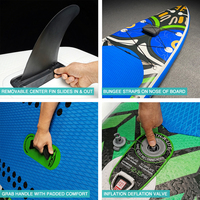 Paddle FUNWATER — planche de surf gonflable, accessoire pour pagayer, position debout, pour la pêche, la course, vente en gros, livraison directe au client