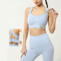 Soutien-gorge de sport pour femmes grande taille avec fermeture velcro, pour la salle de sport, la course à pied, le yoga, l'entraînement, hautement antichoc, pour femmes à forte poitrine